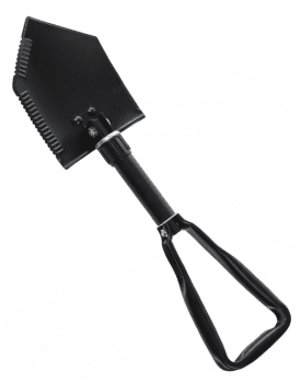 Miltec US Black 2,5mm Trifold Shovel With Pouch